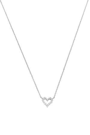 Radiant Heart Necklace Silver