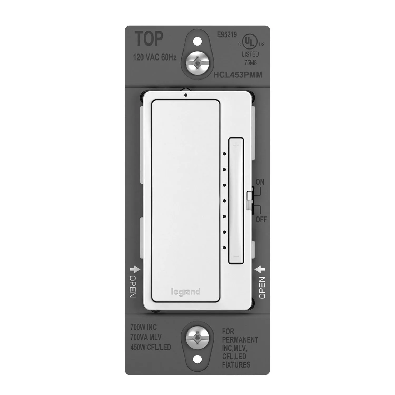 radiant Multi-Location Master Dimmer Switch, 450 Watts LED|MLV, White