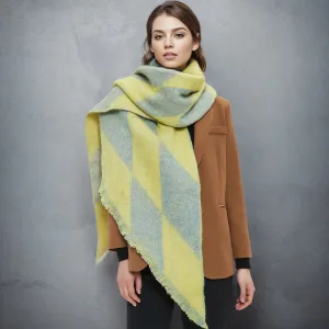 Raw Hem Polyester Scarf