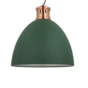 Raya Metal Pendant Light Green | White