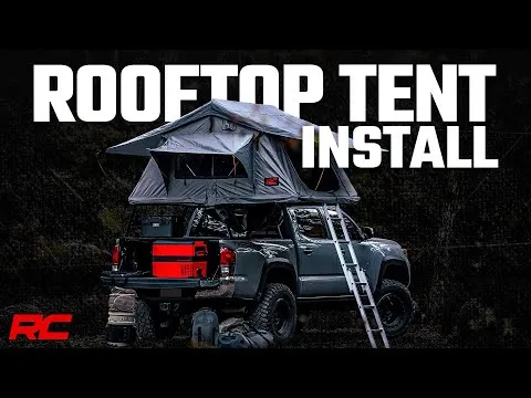 RC Jeep Wrangler Rooftop Tent with 12V Accessory & LED Light Kit   Extended Ladder - Recon Recovery