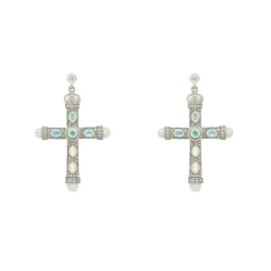 Regal Cross Earrings