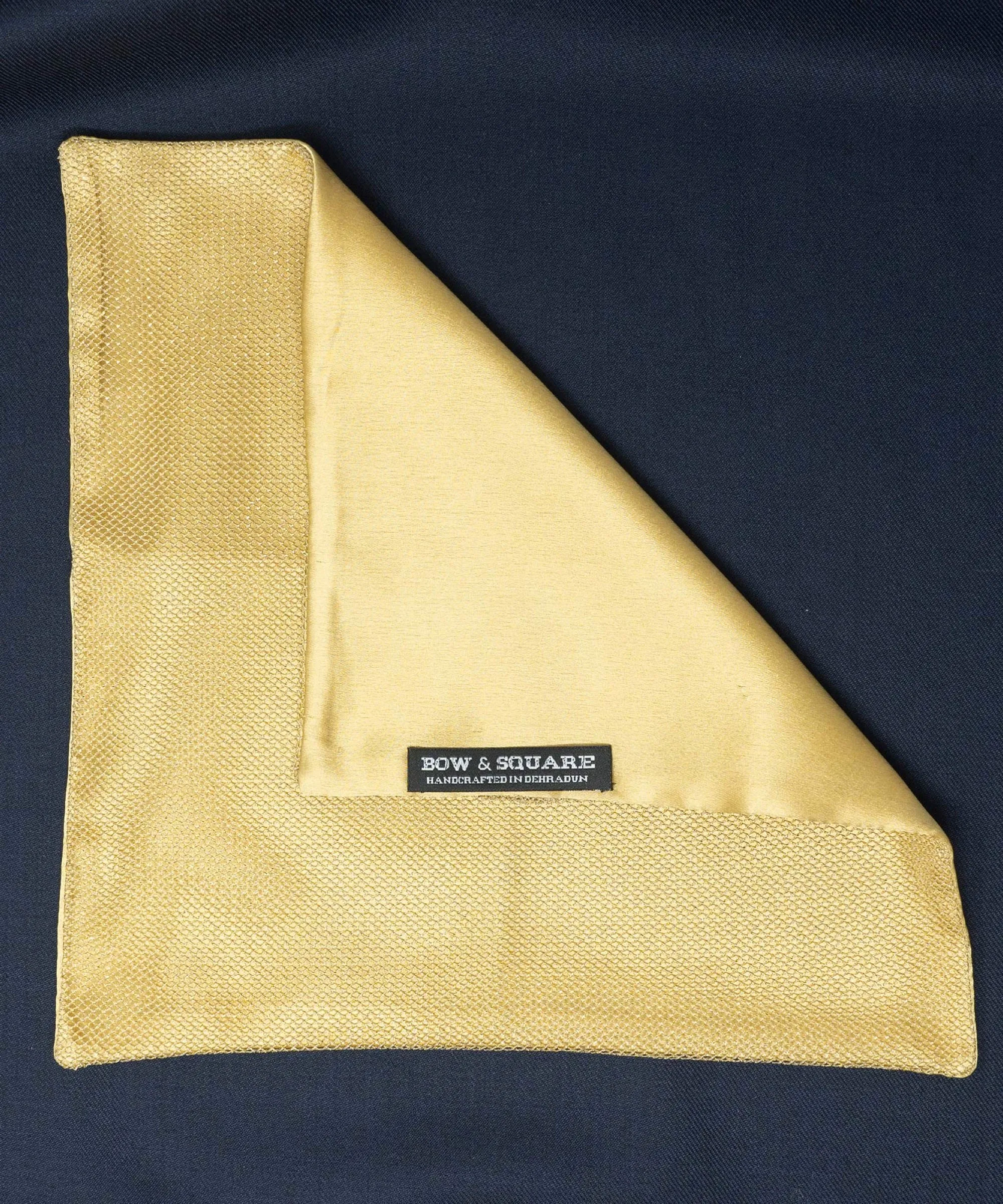 Regal Net Beige Pocket Square