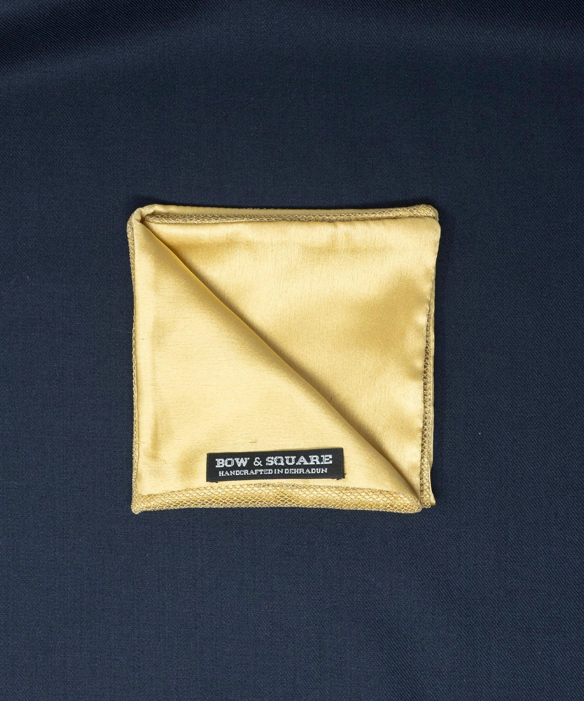 Regal Net Beige Pocket Square