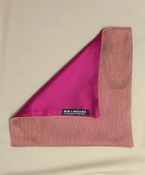 Regal Net Pink Pocket Square