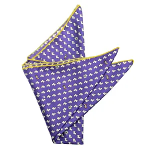 Regal Purple Louisiana Pocket Square