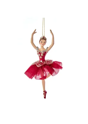 Regal Red Ballerina Ornament (6.25")