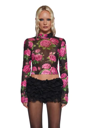 Regal Rose Long Sleeve Top