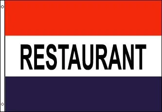 Restaurant Polyester Flag Banner Sign