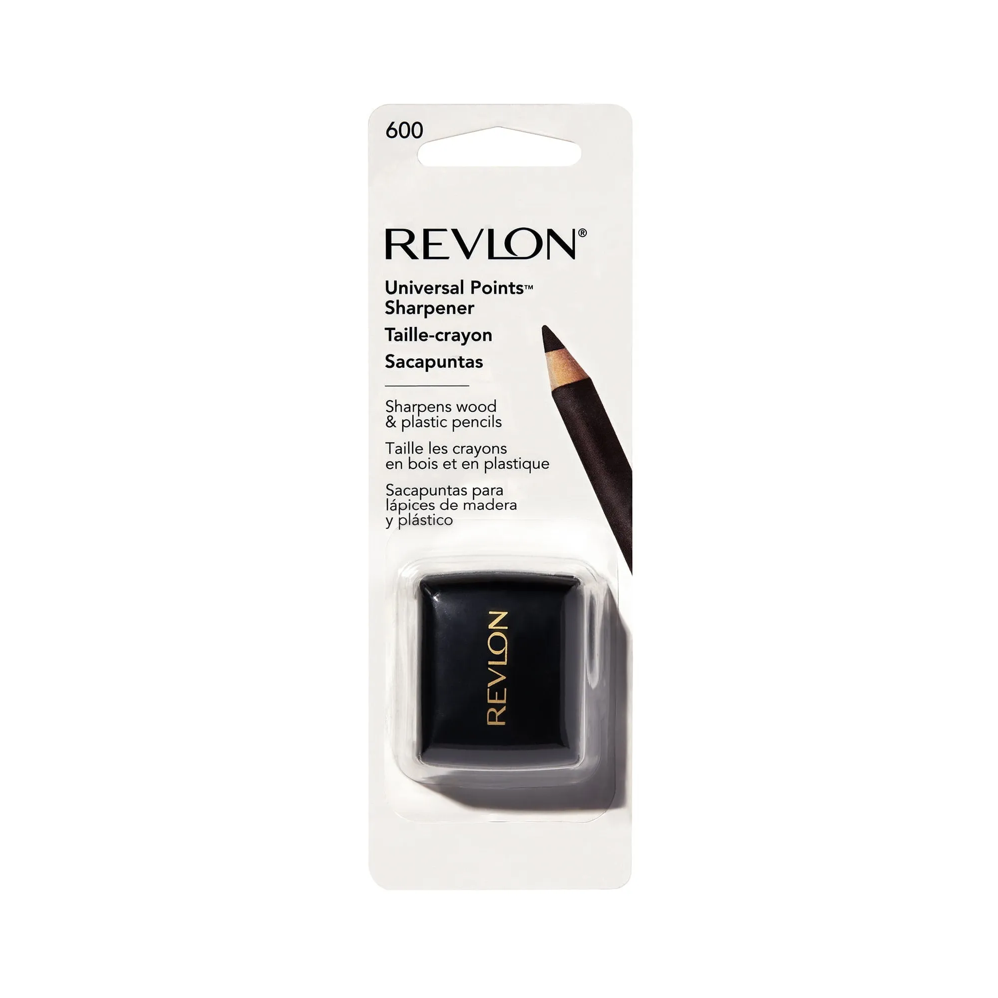 Revlon Universal Points Dual Hole Cosmetic Pencil Sharpener for Eyeliner & Lip Liner Pencils