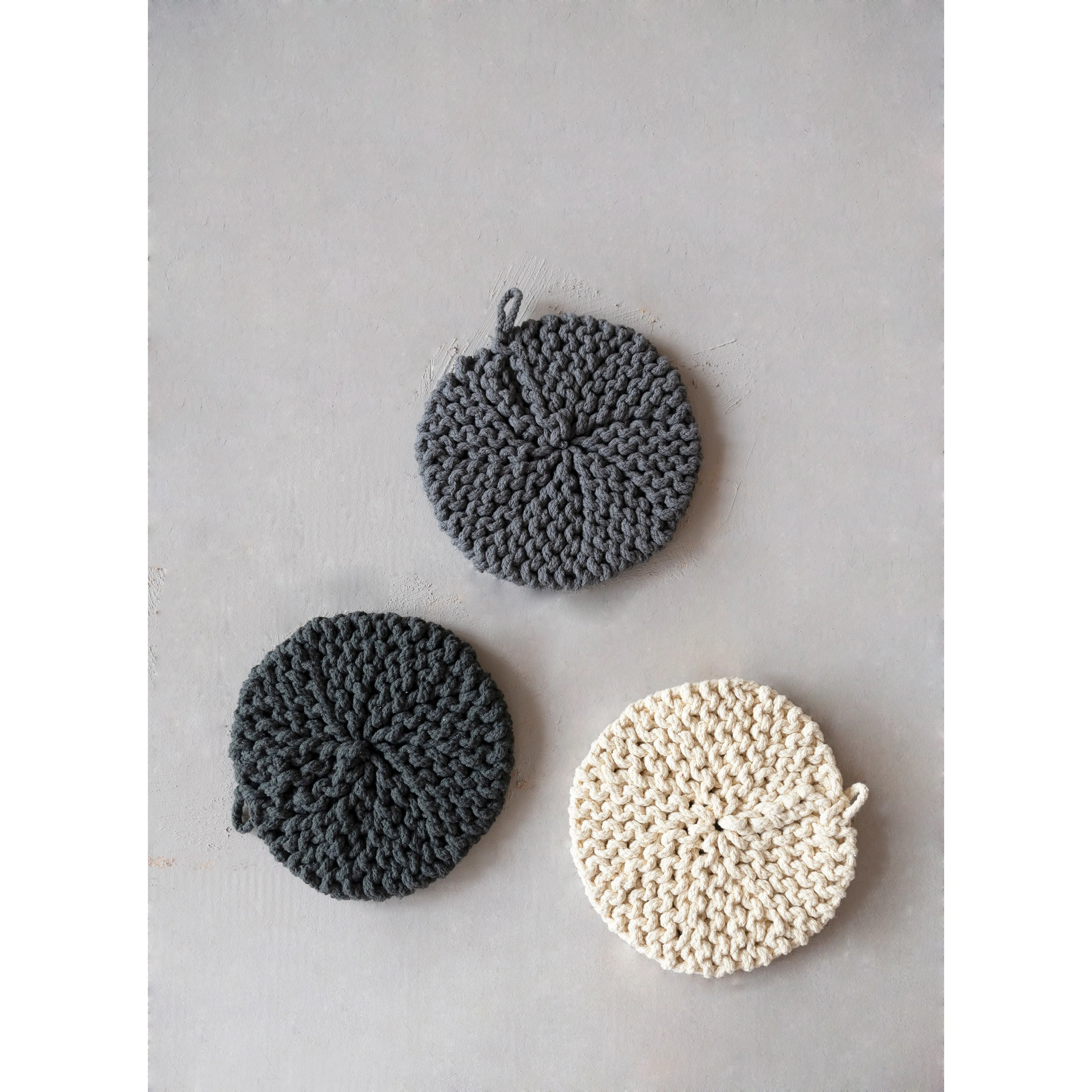 Round Crocheted Pot Holder