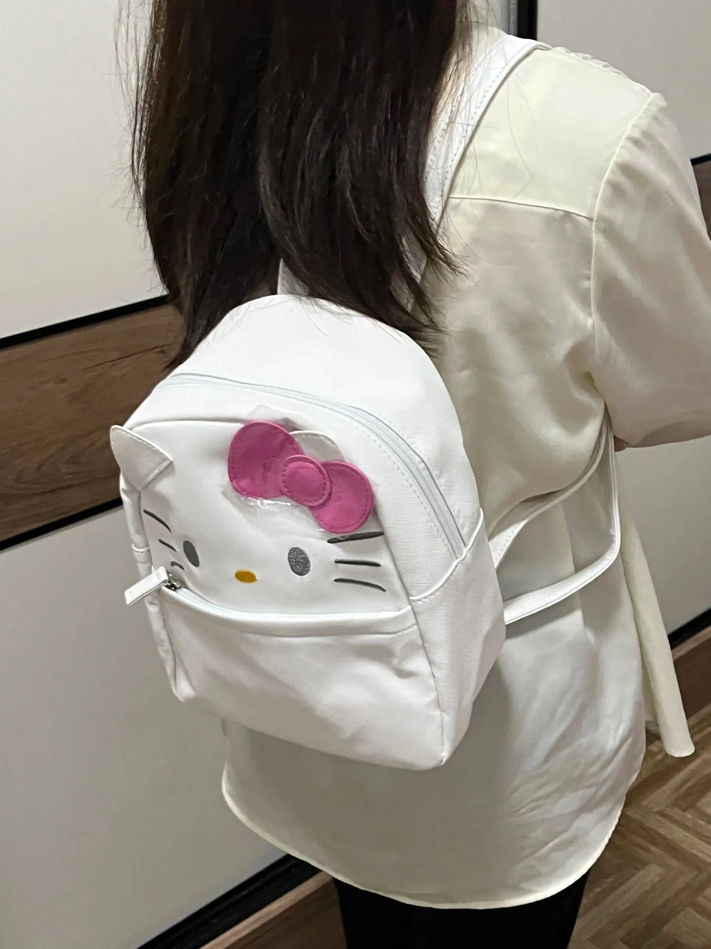 Sanrio Cute PU Backpack Shoulder Bag Backpack Handbag for Girls