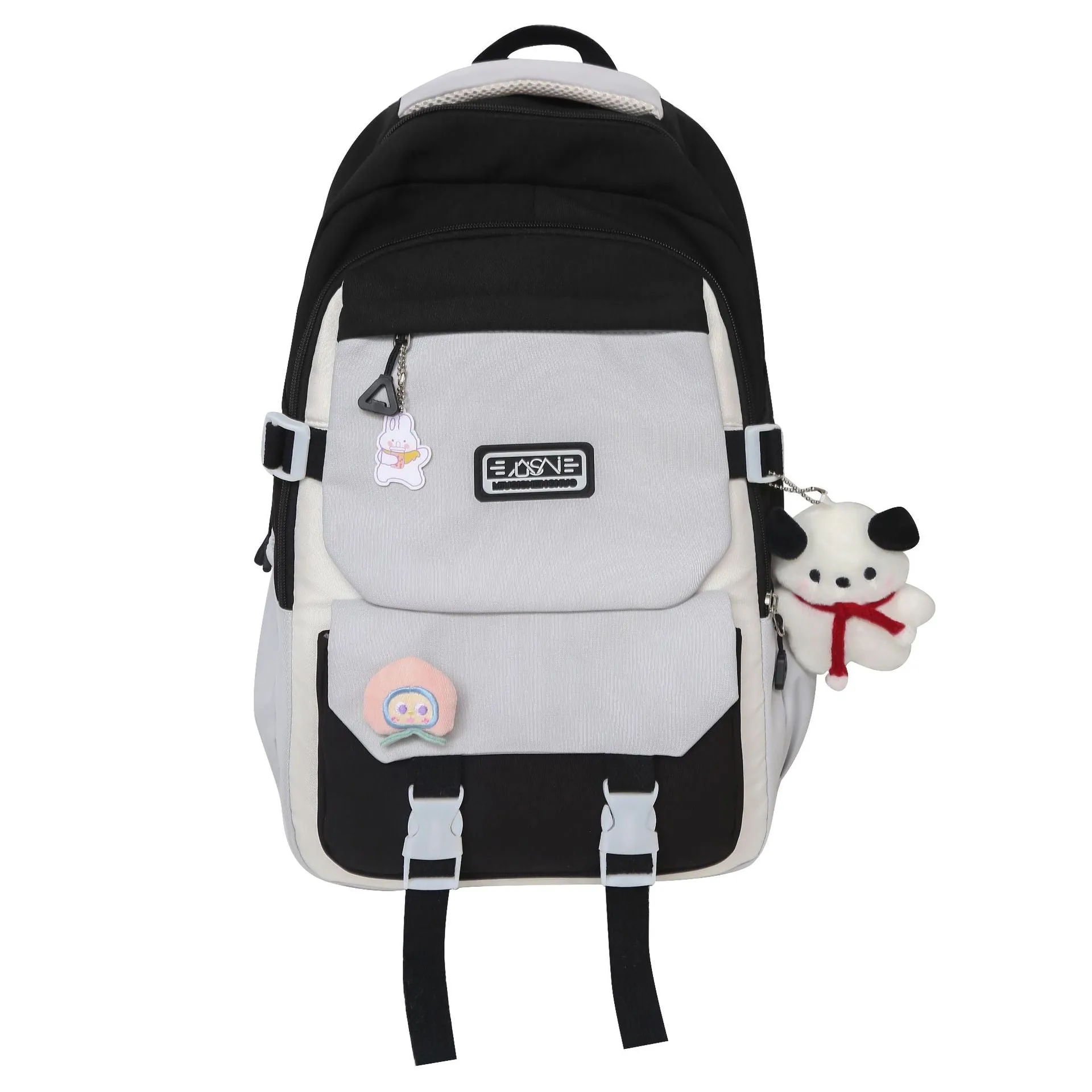 Schoolbag Junior High School Girl Japanese Ins College Senior High School Versatile Contrast Color Backpack Special-Interest Design College Students' Backpack