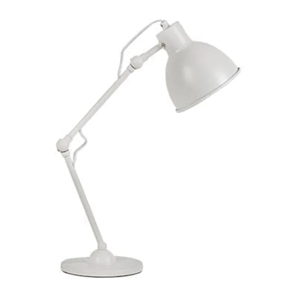 Shala Metal Table Lamp  White | Bronze