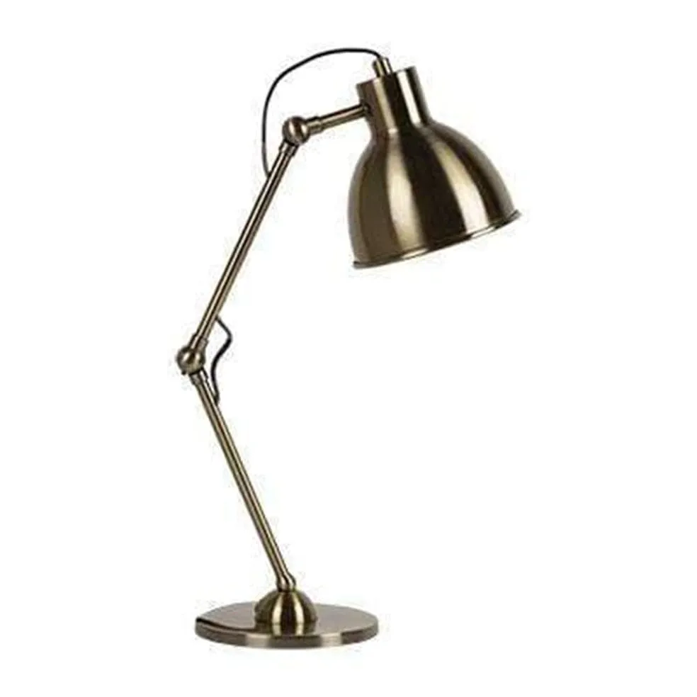 Shala Metal Table Lamp  White | Bronze