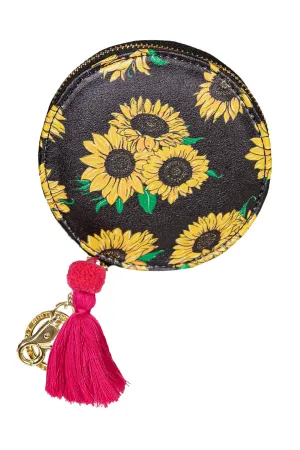 Simply Southern Sunflower Round Coin Purse