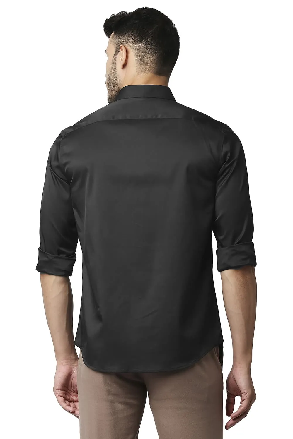 Slim Fit Polyester Stretch Shirt