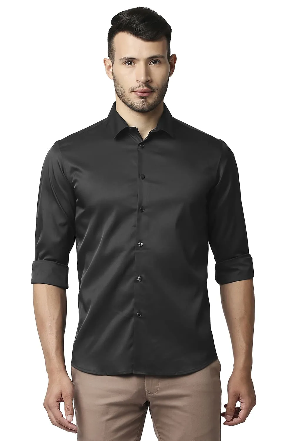 Slim Fit Polyester Stretch Shirt