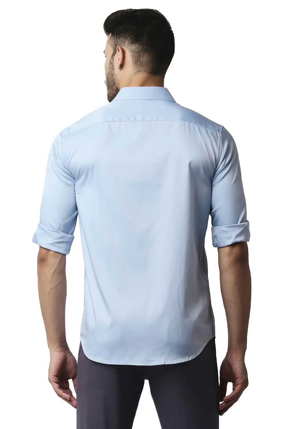 Slim Fit Polyester Stretch Shirt