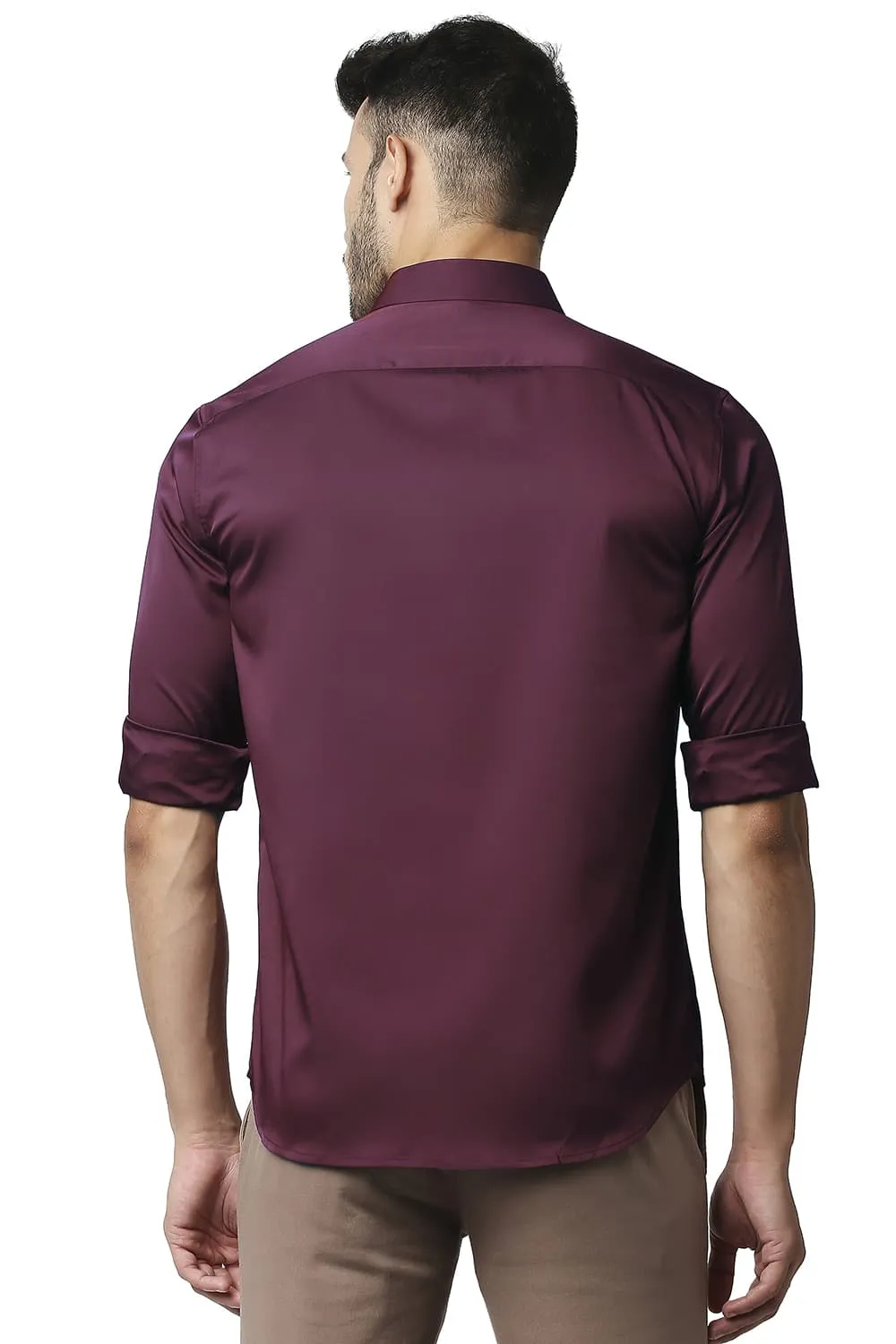 Slim Fit Polyester Stretch Shirt