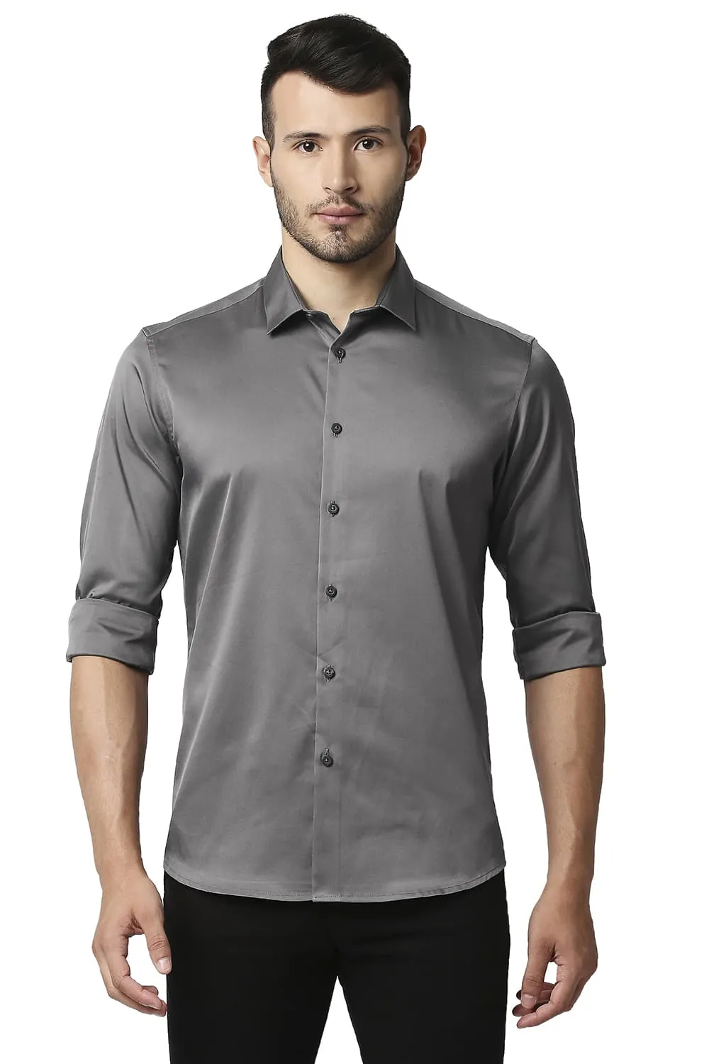 Slim Fit Polyester Stretch Shirt