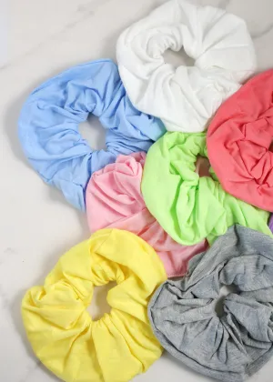 Soft Vibrant Hair Scrunchies