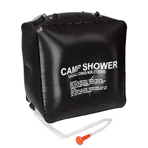 Solar Camping Shower Bag 10 gallons/40L Solar Heating Temperature