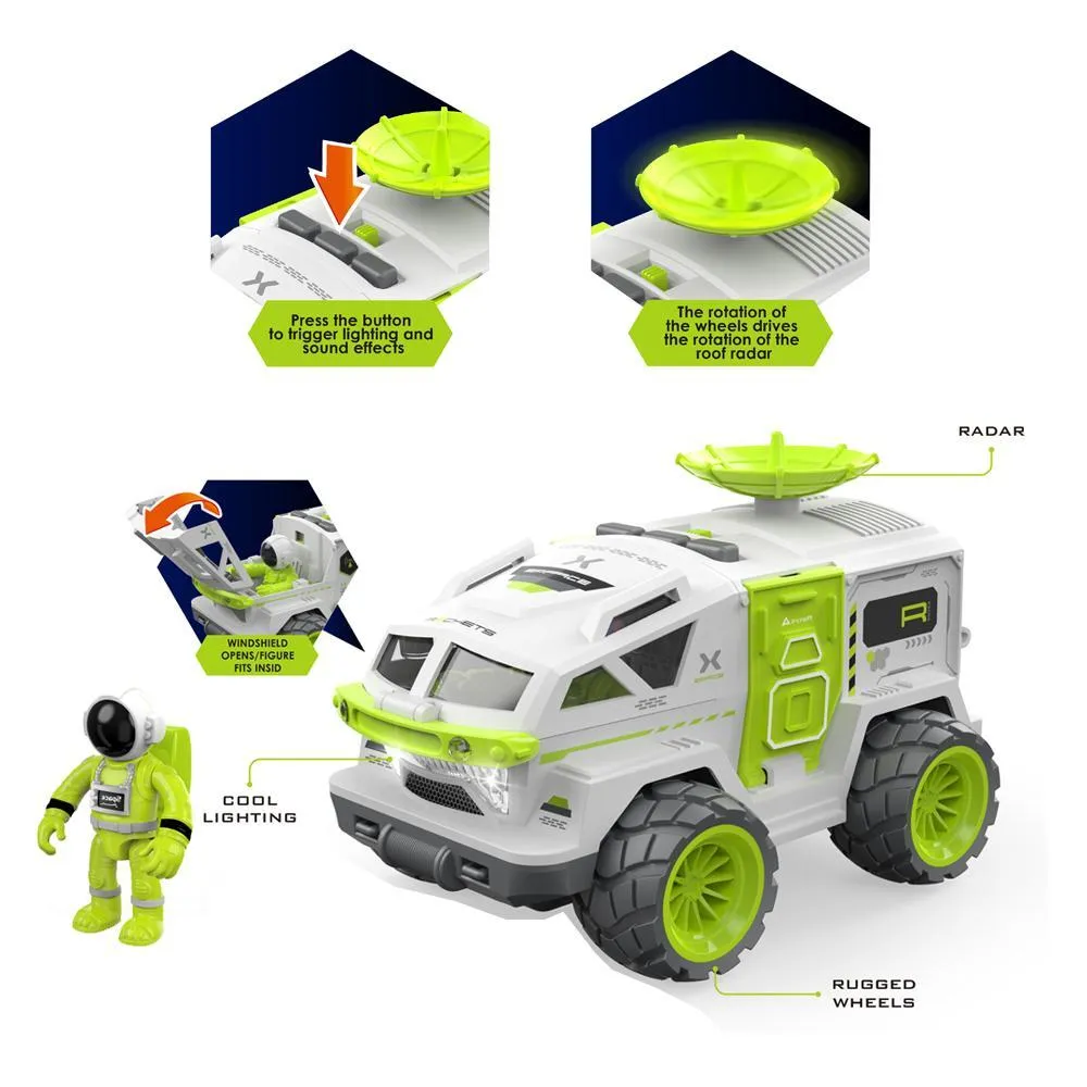 Space Explorer Rover - Radar, Cool Lighting, Rugged Wheels Lighting and Sound Effects