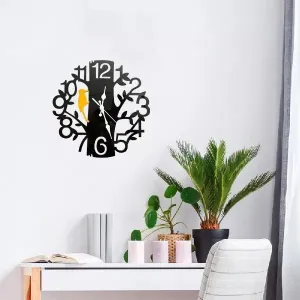 Sparrow Nest Acrylic Wall Clock