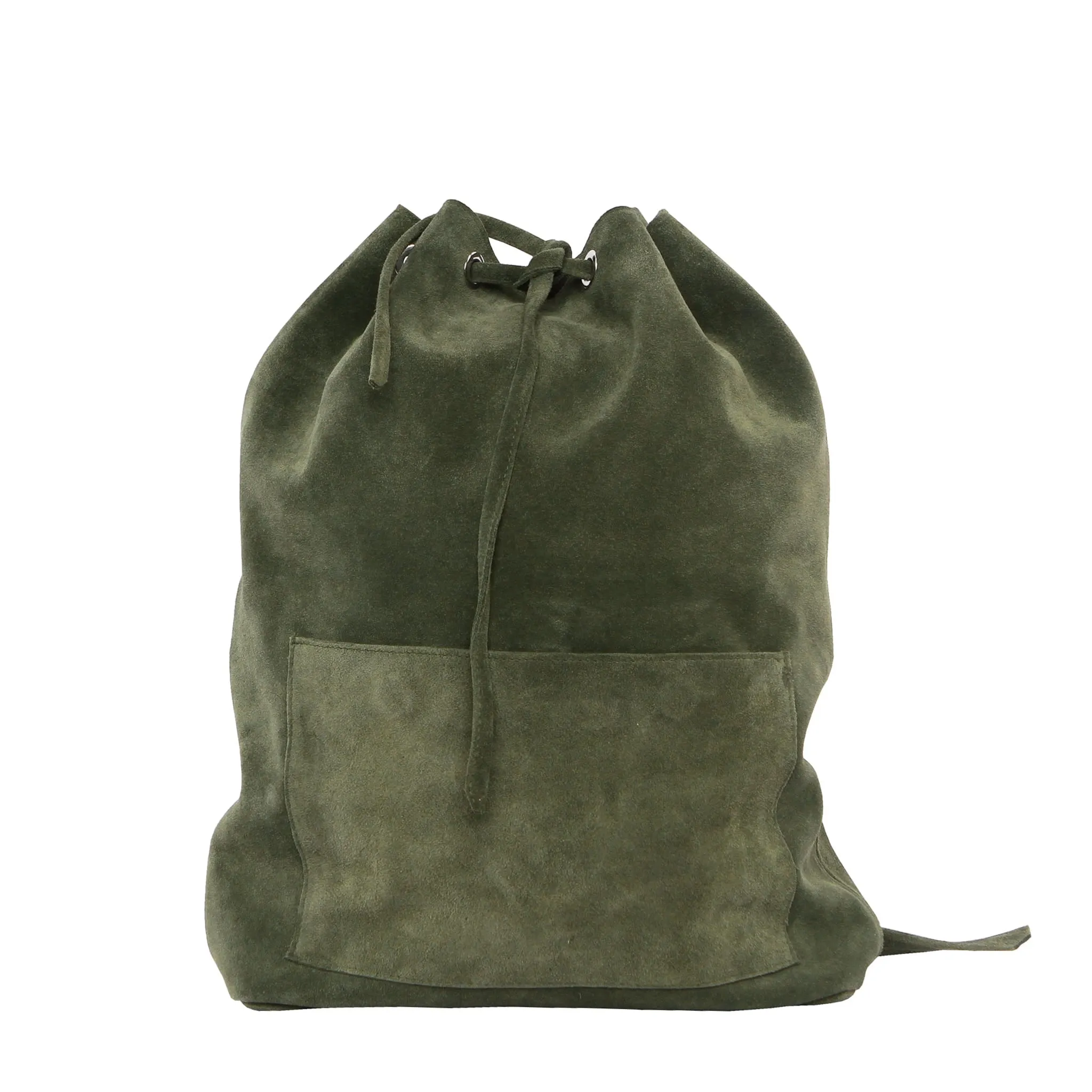 SUEDE BACKPACK GREEN