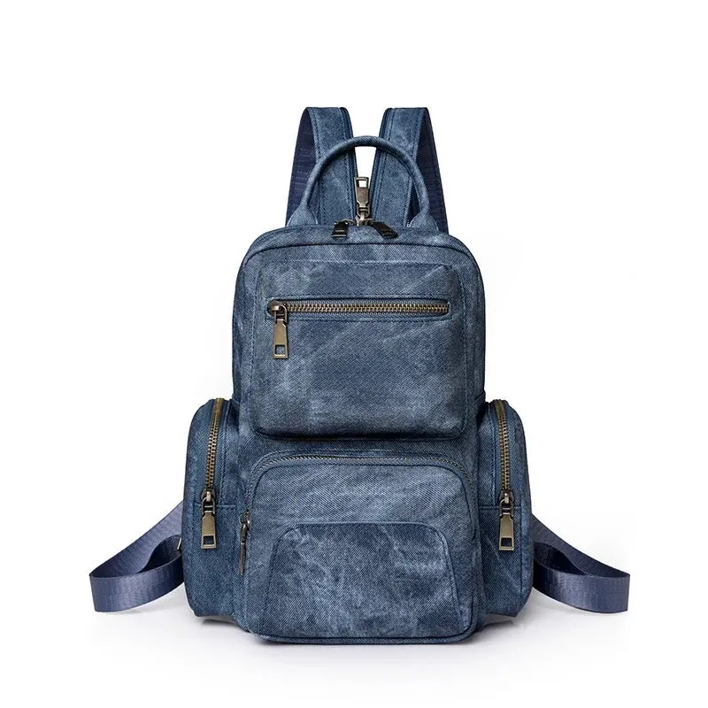 Sydney Denim 2-in-1 Sling   Backpack - Blue