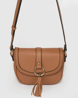 Tan Chrissy Saddle Bag