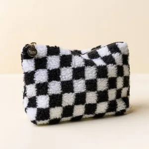 Teddy Pouch-Check Black