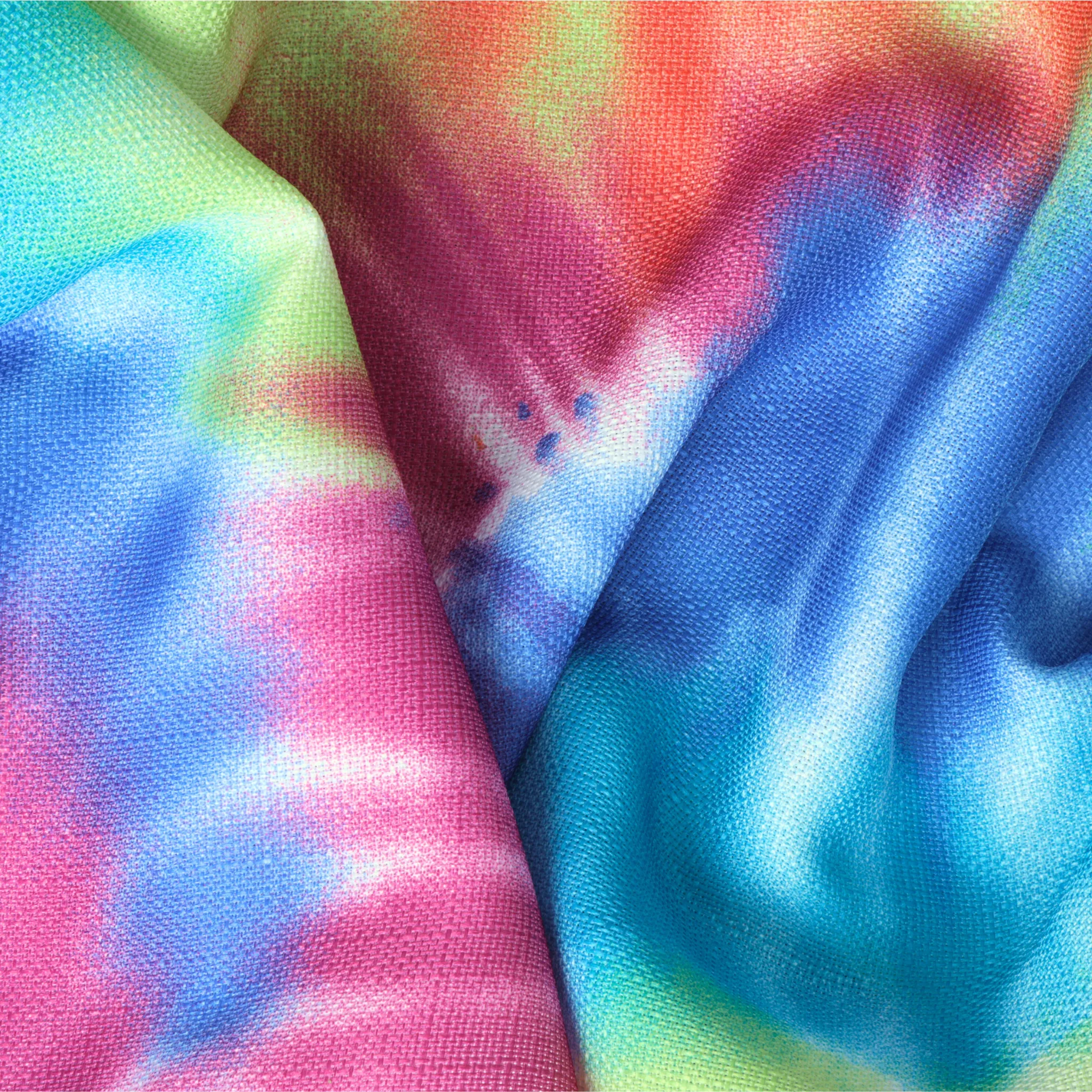 Tie-Dye Polyester Table Runner