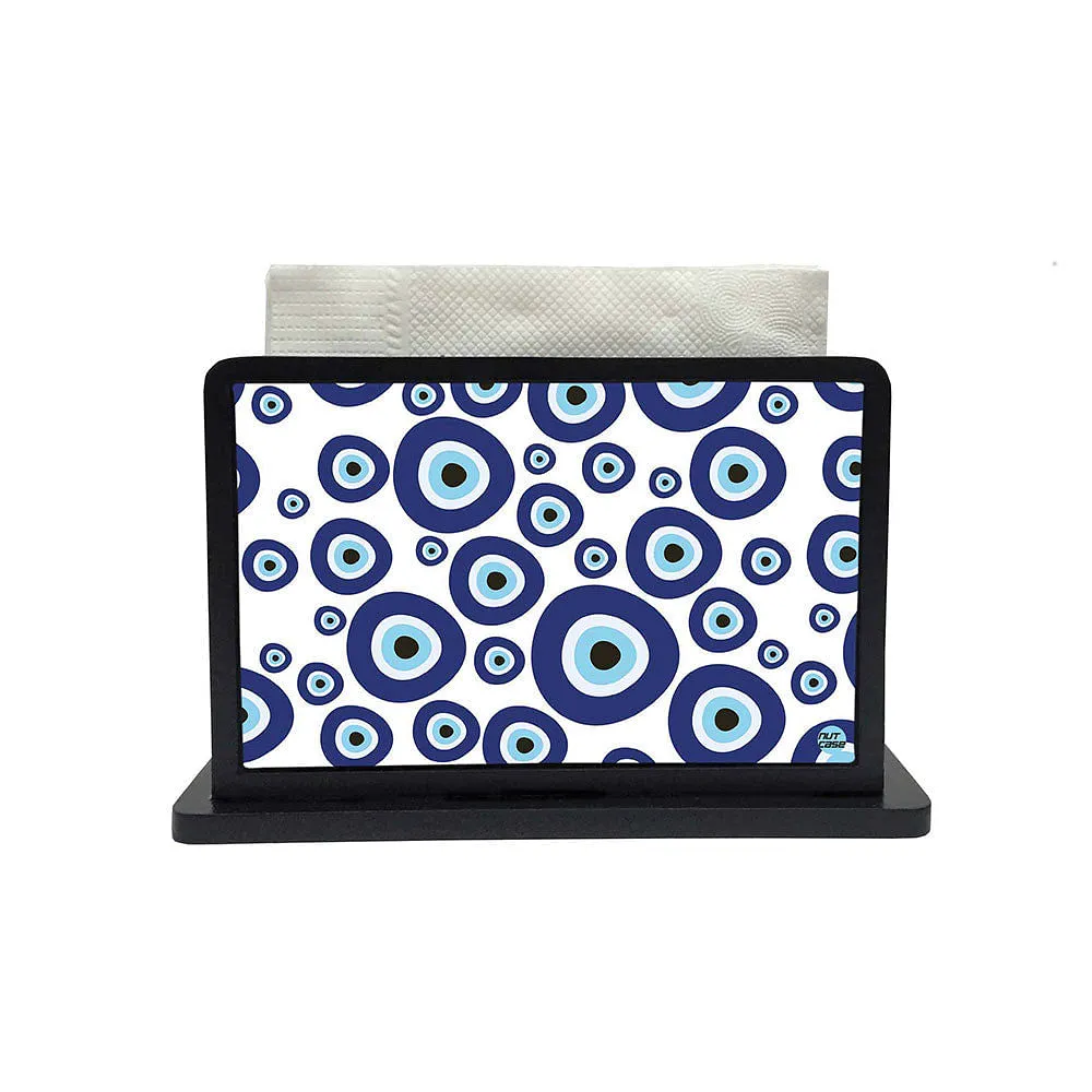 Tissue Holder Paper Napkin Stand for Dining Table - Evil Eye Stones