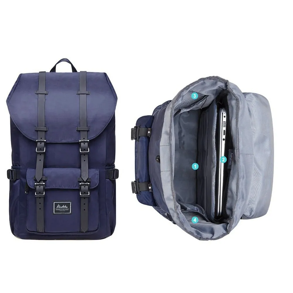 Travel Laptop Backpack, Outdoor Rucksack, School backpack Fits 15.6"(Nylon Blue)