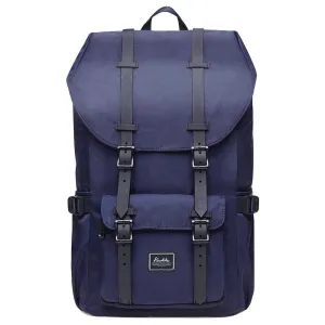 Travel Laptop Backpack, Outdoor Rucksack, School backpack Fits 15.6"(Nylon Blue)