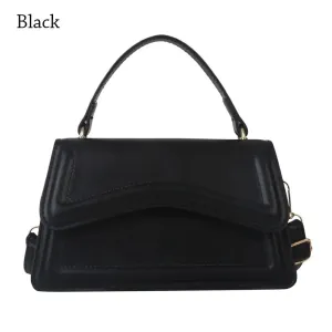 Trendy Crossbody Handbag with Unique Flap Design