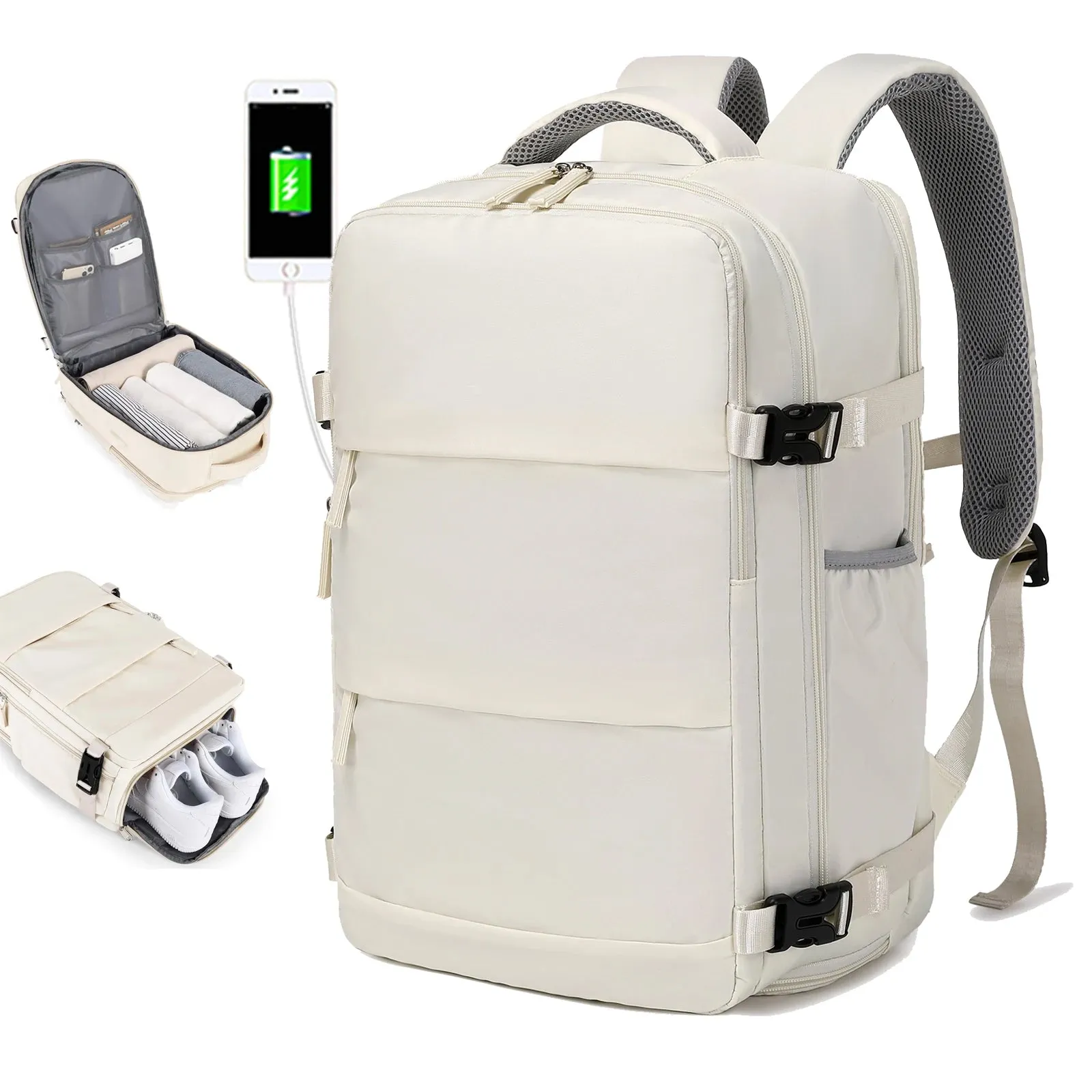 Unisex Multifunctional Travel Waterproof  Airline Approved Backpack