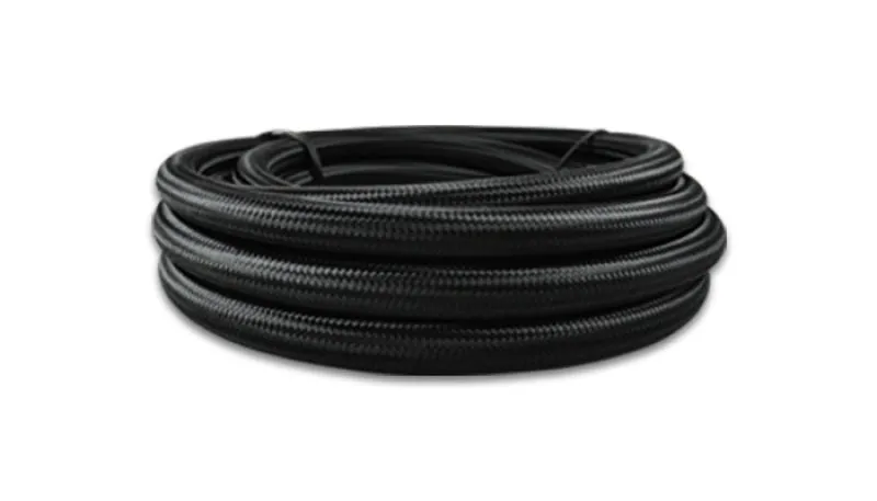 Vibrant Performance 2ft Roll -16 Black Nylon Braided Flex Hose