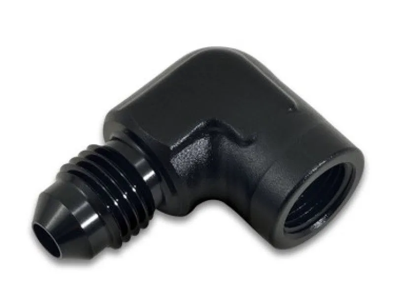 Vibrant Performance 90 Degree 4 AN Male to 1/8 in NPT Male Adapter - Black