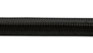 Vibrant Performance Braided Nylon Hose - 10 AN - 50 ft - Black