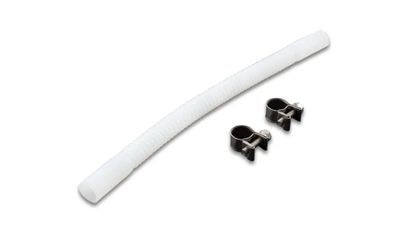 Vibrant Performance In-Tank Flexible Fuel Line - 3/8 in ID - 6 in Long - PTFE - White