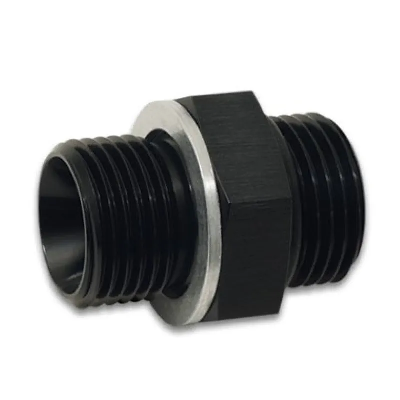 Vibrant Performance Straight 6 AN Male O-Ring to 12 mm x 1.500 Male Adapter - Black