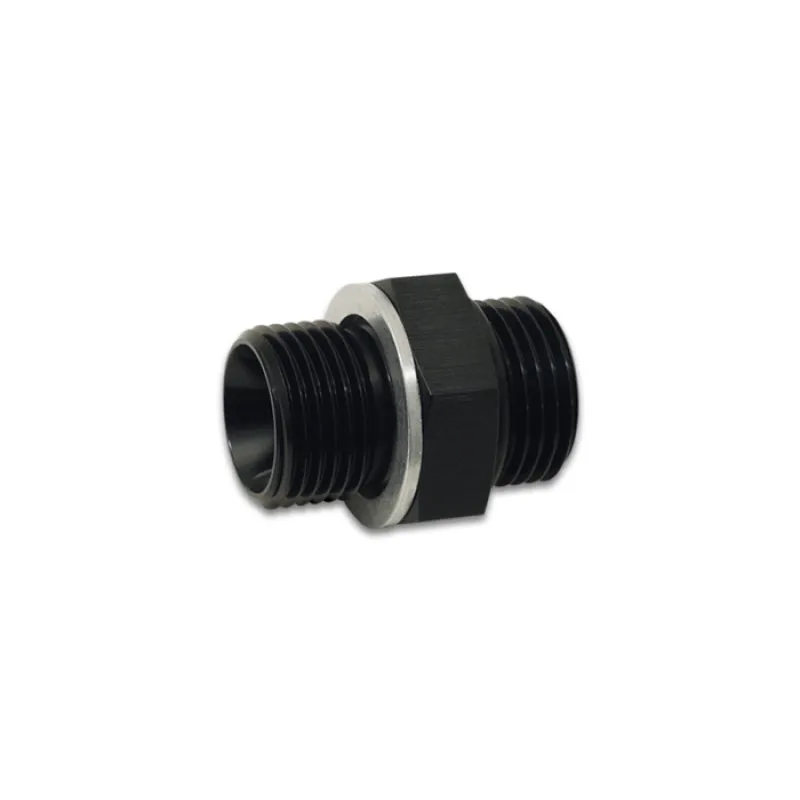 Vibrant Performance Straight 6 AN Male O-Ring to 12 mm x 1.500 Male Adapter - Black