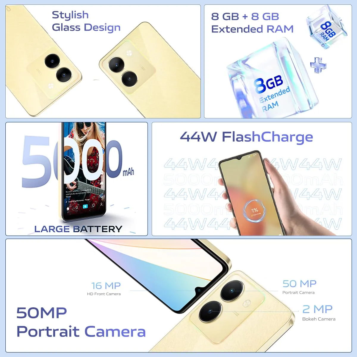 Vivo Y36 (8GB RAM, 128GB Storage)