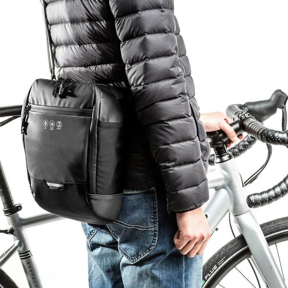 Waterproof Bicycle Handlebar Bag High-visibility Reflective Cycling Handlebar Bag Pack Shoulder Bag for Mountain Bike Scooter