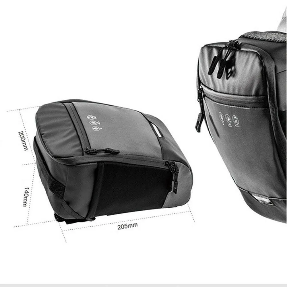 Waterproof Bicycle Handlebar Bag High-visibility Reflective Cycling Handlebar Bag Pack Shoulder Bag for Mountain Bike Scooter