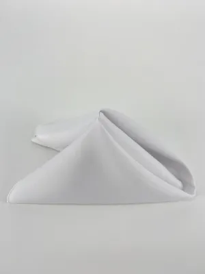 White Polyester Napkins (10 Count)