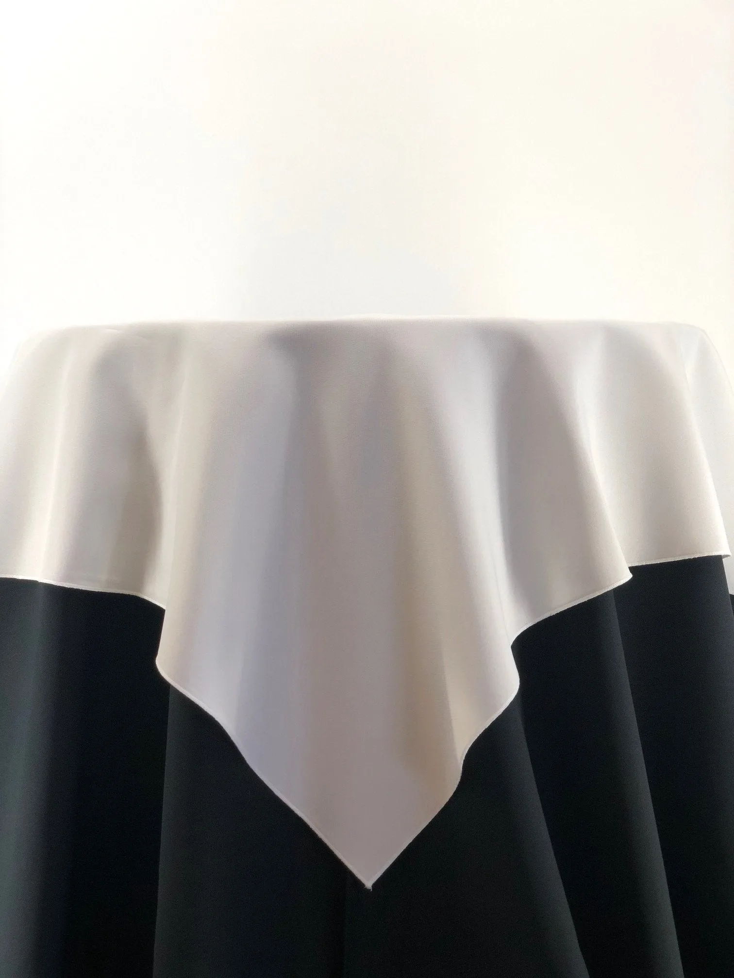 White Polyester Tablecloth